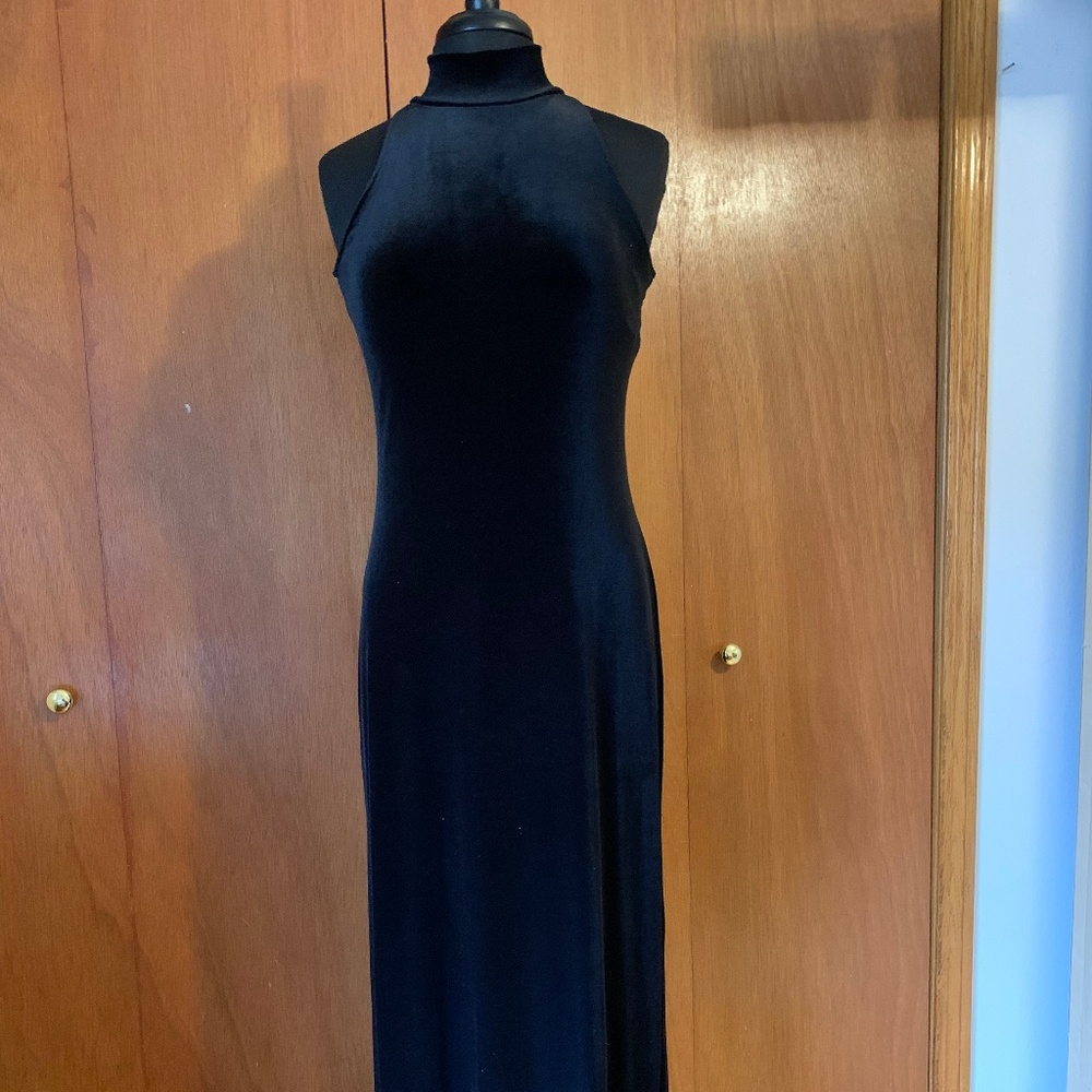 Ralph Lauren, Full Length, Velveteen Dress.